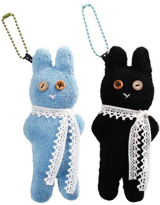 [모핸] 미니 까망이 인형 만들기 DIY 패키지, 혼합, 2개