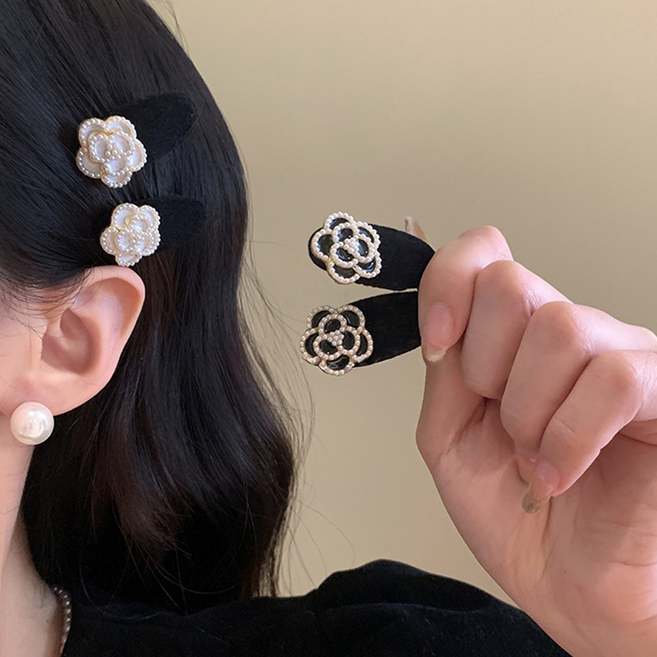 [HANNAL] 까밀리아 진주 명품스타일 머리핀 세트