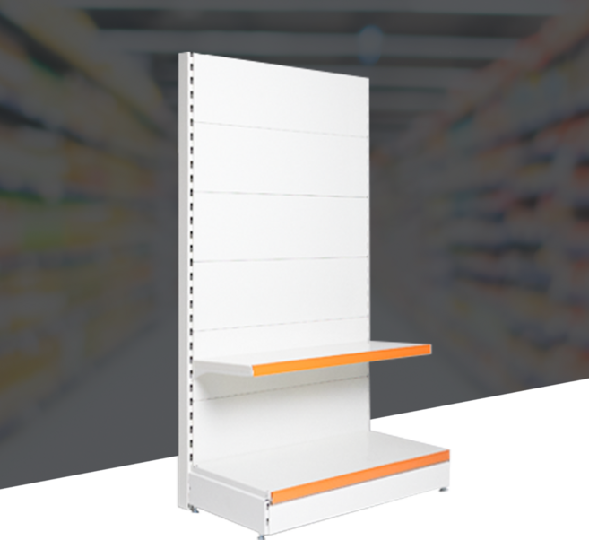 부원진열장 하이퍼 곤도라 약국 마트 편의점 과자 문구사 매장 상품 진열대 철제 선반 2단, 900*밑선반500/중선반400, 앤드 독립형, 1800