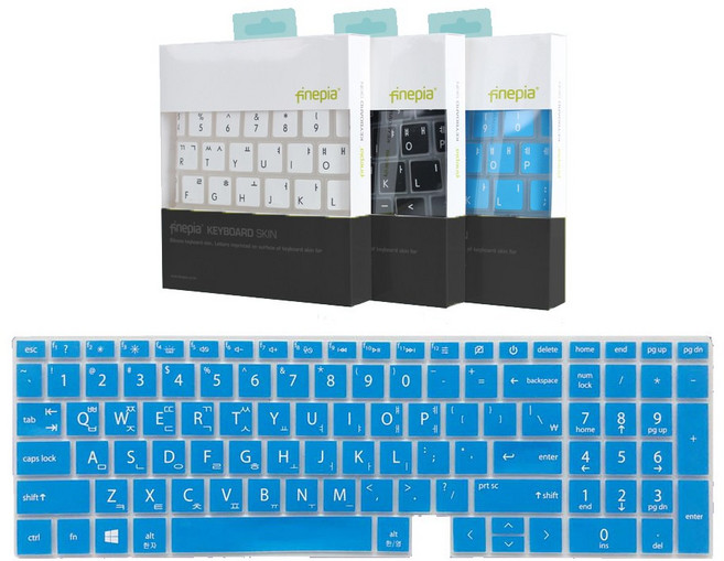 카라스 HP 엔비 x360 15-ED숫자-TU/-TX 15.6인치-한영 자판 키보드커버, 문자인쇄-블루(엔비 x360 15-ED), 1개