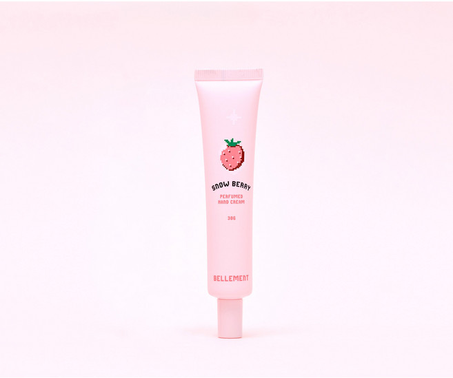 [벨망] 스노우베리 핸드크림 귀염뽀짝 생딸기와 딸기우유크림을 손에, 30g, 1개