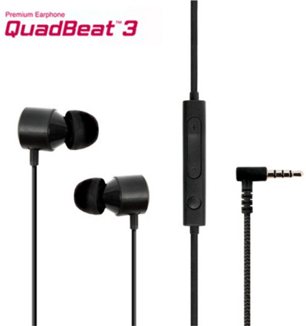 LG 정품 쿼드비트3 이어폰 3.5mm 엘지 유선이어폰 인이어 게이밍 마이크 이어폰 블랙 유선이어폰 S8 S9 S10 노트8 노트9