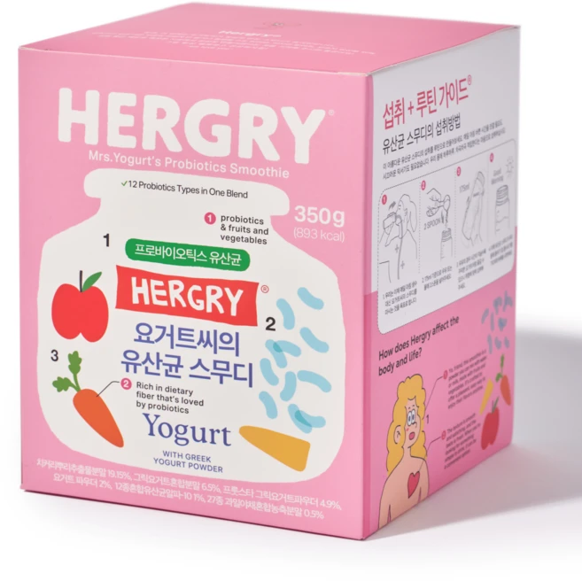 헐그리 요거트 유산균 스무디, 350g, 1개 - 쿠팡