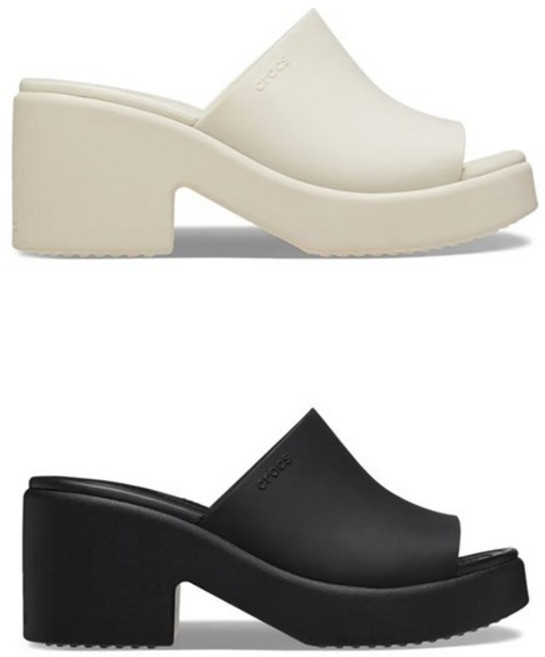 크록스 [2001아울렛분당점] 크록스 브루클린 슬라이드 힐 여성샌들 209408