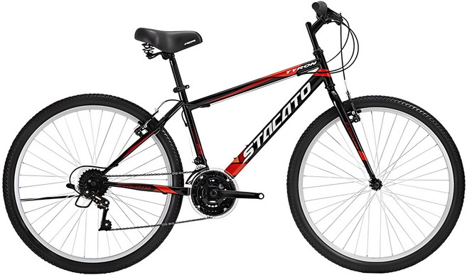 [스타카토 자전거] 24/26 타이론 GS 21단 MTB, 블랙레드 미조립, 26, 1개