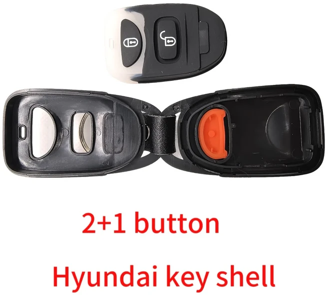 쿠쿠스토어 선샤인 3버튼 433mhz 기아 카렌스 현대 투싼 싼타페 엘란트라 2005-2011 자동차 리모컨 키 (FCC, 01 3Buttons-shell, 02 1PCS