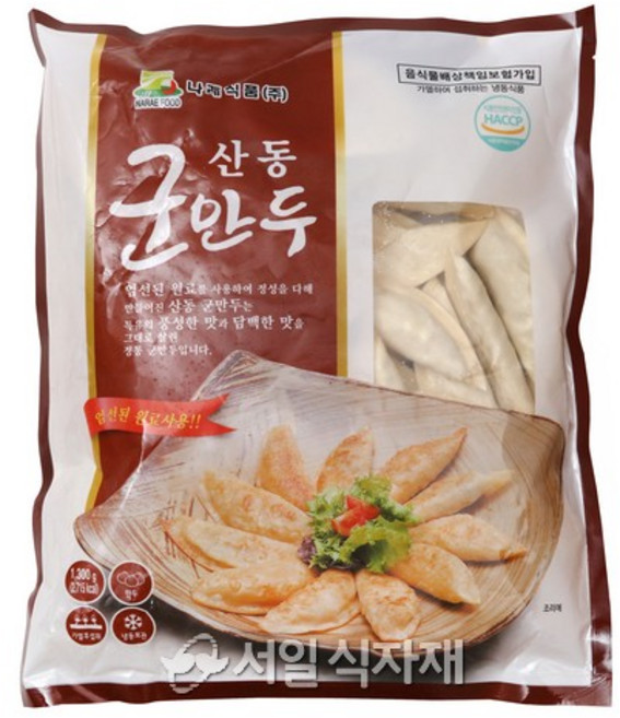 산동 철판군만두, 1.3kg, 5개