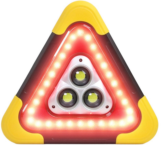 브리사 LED 안전삼각대 차량용, 블랙+옐로우, 1개