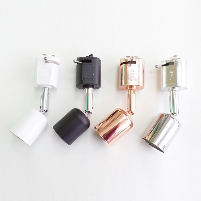 참조명 자유봉 레일 등기구 로즈골드 골드 실버 블랙 화이트 레일조명, 1개