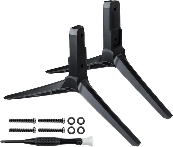 SOULWIT 호환 Vizio 50인치 D50X-G9/V505-G9/V505-H9/M506X-H9 모델용 TV 스탠드 다리 흔들림 없는 탁상형 마운트 VESA 호환 나사 포함, 1세트, Black