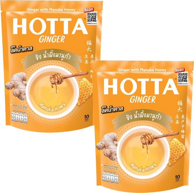 호타 꿀생강차, 18g, 2개, 10개입