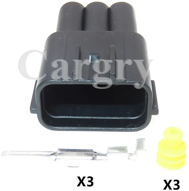 자동 고전압 팩 점화 코일 배선 하네스 소켓 BYD 닛산 자동차 방수 커넥터 3P 6189 0779 1 세트, 1 Set Male, 2)1 Set Male