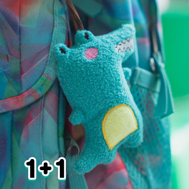 포시디아 귀여운 동물 인형 네임택 표시, 2개, 민트 악어