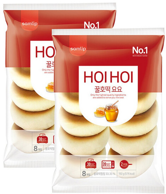 삼립 미니 꿀호떡 요요 호이호이 8입, 192g, 2개