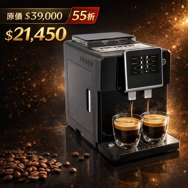 Capu 卡布 CP-12 全自動咖啡機 19bar高壓 紫外線潔淨 黑色, CP-12全自動咖啡機