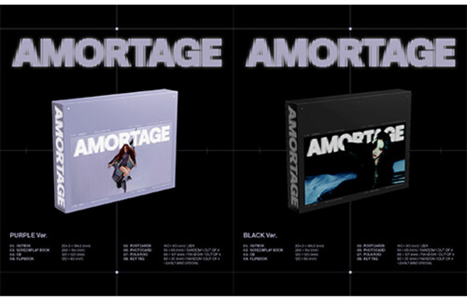 [특전 공식 포토카드+KEY TAG] 지수 미니앨범 랜덤1종 AMORTAGE [EXCLUSIVE EDITION] /포토카드+폴라로이드+플립북+엽서2종+폴라로이드+스크린플레이북+CD