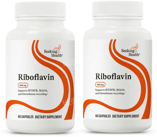 시킹헬스 비타민B2 리보플라빈 Riboflavin 400mg 60정 2개 - 쿠팡