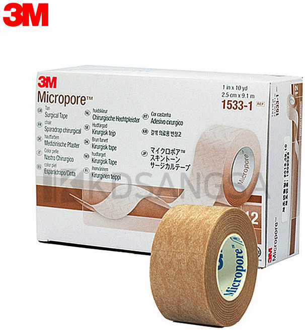 쓰리엠 마이크로포 의료용 테이프 탄 1533-1, 1세트