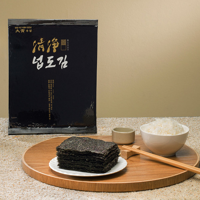 고수의집밥 유진수산 넙도김, 26g, 10개