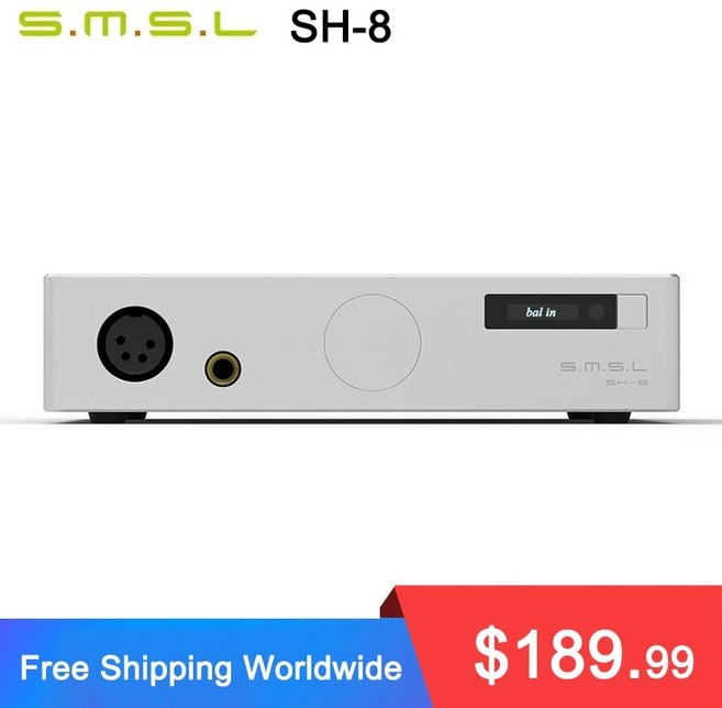 헤드폰엠프 포터블 휴대 엠프 필터 smsl sh-8 증폭기 6.35mm균형 고성능 입력, 없음