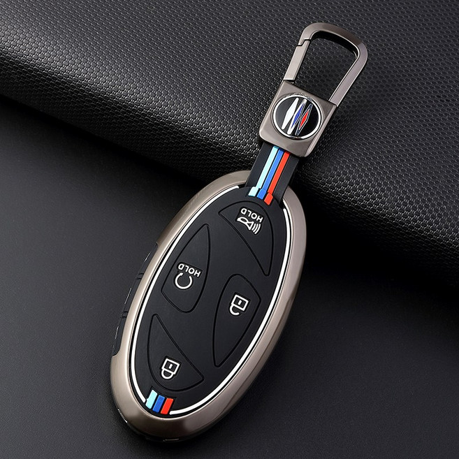 호환 현대 키케이스 디올뉴 그랜져 GN7 아이오닉 6 쏘나타 아반떼 코나 SX2 7버튼 5버튼 스마트 키케이스, 01.메탈블랙*5버튼, 1개