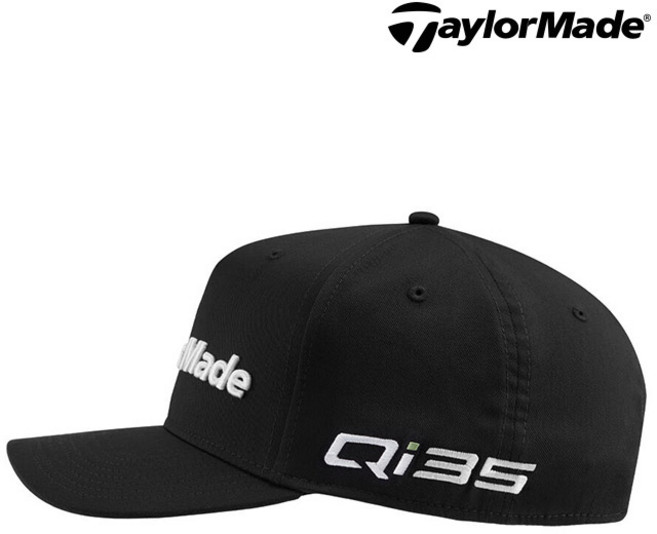 테일러메이드 TM25 투어 A-프레임 골프모자 Qi35로고, 블랙
