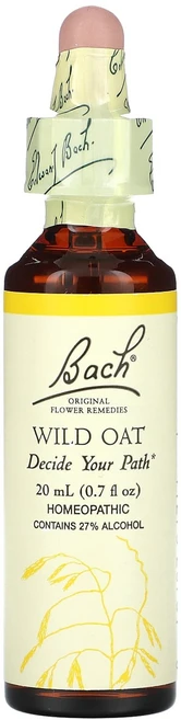 Bach Original Flower Remedies Wild Oat 0.7 fl oz 20 ml, 1개, 20ml - 쿠팡