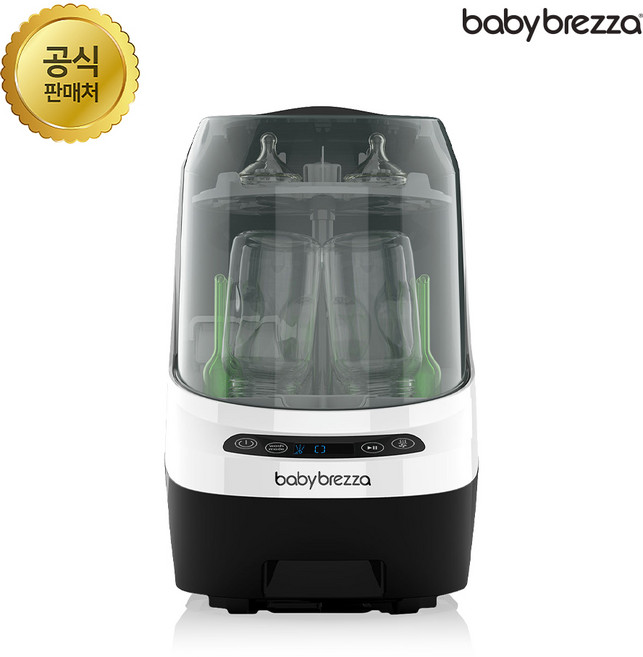 베이비브레짜 원스텝 젖병 세척기 BRZ0103, 블랙 + 화이트, (BRZ0103) (통세척/분리세척가능)