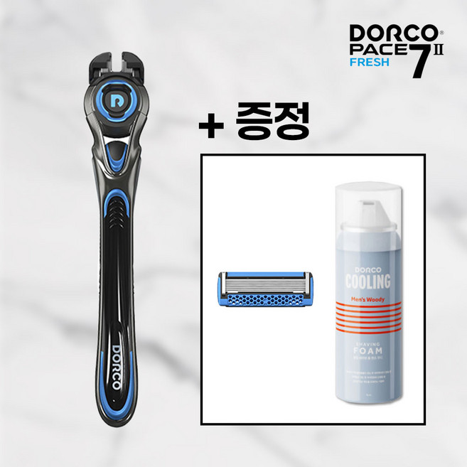 도루코 페이스 7 II 프레쉬 면도기세트, 면도대만, 1세트
