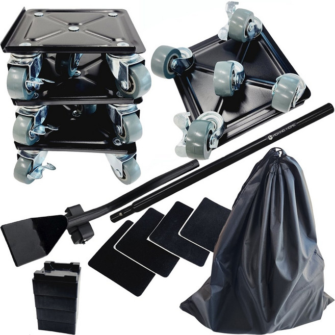 무빙홈 만능지렛대 무거운 가구이동 바퀴 소형, 1개