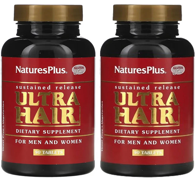 네이쳐스플러스 울트라 헤어 남성 및 여성용, 90정, 2개 - 쿠팡