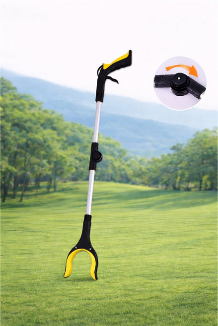 에어라벨 초강력 접이식 다용도집게 청소 신발 쓰레기 플로깅, 1개, 라이트옐로우