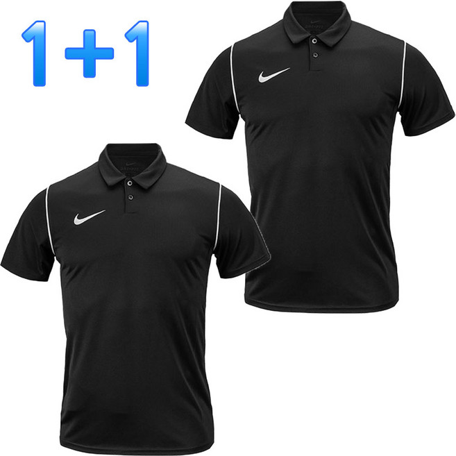 [1+1] 나이키 골프 남녀공용 골프티 골프웨어 운동복 폴로 반팔티 반팔 카라티 티셔츠 PARK20 블랙 + SHP 마스크