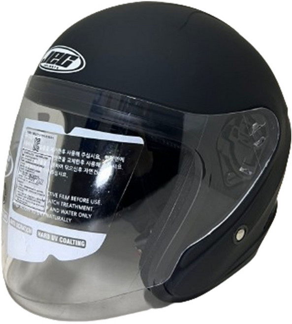 JEC JS5 X2 오토바이 오픈페이스 헬멧 초경량 가벼운 소두핏 1100G, XXL, 블랙무광