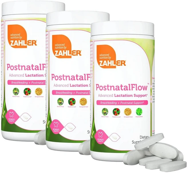 자일러 포스트나탈 플로우 비타민 수유 서포트 Zahler Postnatal Flow, 3개, 120정 - 쿠팡
