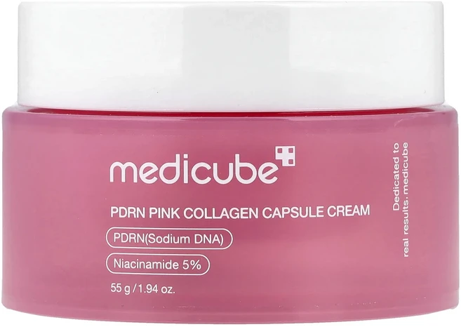 절실히 몸관리가필요한시기 Medicube PDRN 핑크 콜라겐 캡슐 크림 55g(1.94oz) 프리미엄할인상품입니다, 55g, 1 - 쿠팡