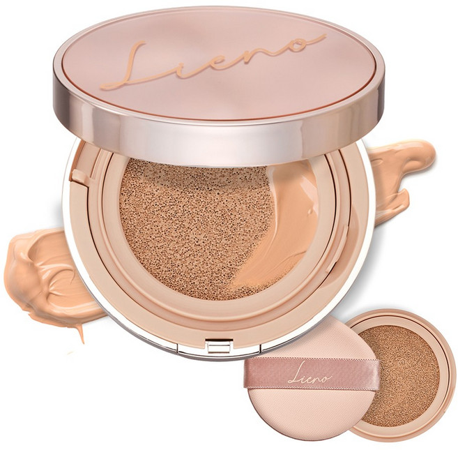 리에노 브이핏 수분가득 리프팅 밀착커버 쿠션, 본품(핑크)1개+리필1개 21호, 1개