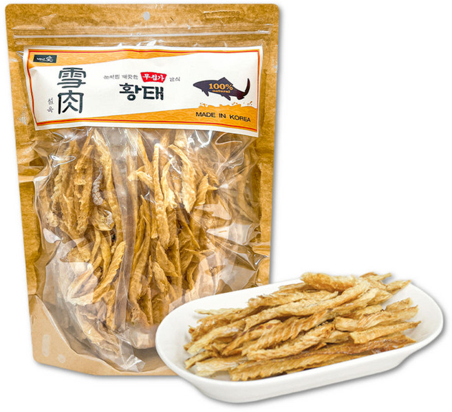 백년애 설육 대용량 국산 무첨가 강아지 수제 간식 황태채 170g, 1개, 황태