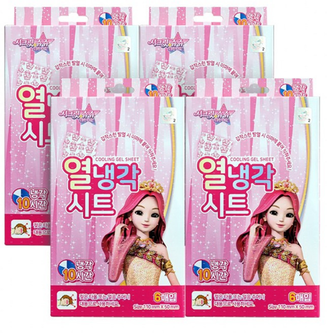 아텍스 시크릿쥬쥬 열냉각시트, 6개입, 4개