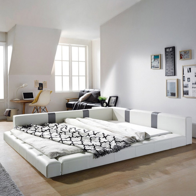 젠티스 베스트 슈퍼싱글 침대프레임 콜렉션 (매트선택), K. 스퀘어 클래식 (화이트) (프레임+더즐립 Z7)