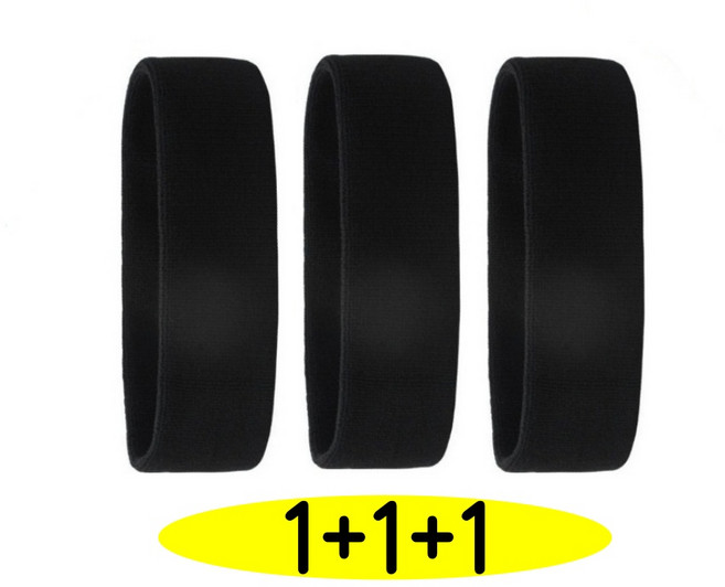 스포츠 헤어밴드 세트 상품 두툼한 런닝밴드 헤드밴드 헤어링 밴드 땀흡수 드라이핏 테니스 조깅 에어로빅 헬스 라이딩 싸이클 농구 축구 등산 클라이밍 운동 땀흘림방지 두꺼운 머리띠, 3개, 블랙