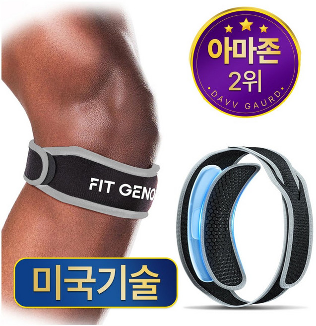 핏제노 여성 고탄력 슬개골 무릎보호대, 1세트, 그레이
