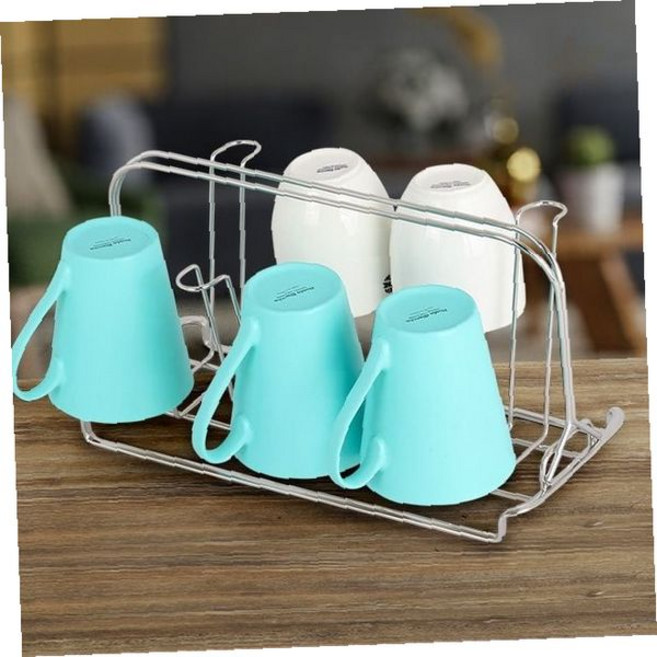 주방 식탁 찻잔 머그컵 보관 거치 선반 철제 스탠드 정리 수납 받침대 공간 활용, 1개, 상세페이지 참조