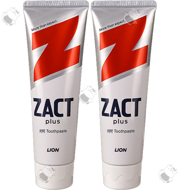 라이온 작트치약 More than white ZACT PLUS, 2개+마술패치2매