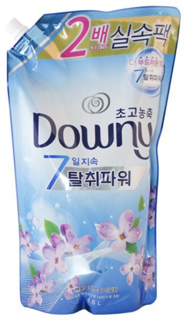 다우니 섬유유연제 레몬그라스와라일락 1.6L리필 2개_ 20267666EA, 1.6L