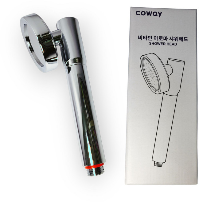 코웨이 부들부들 비타 샤워헤드, 샤워기 실버 신형, 1개