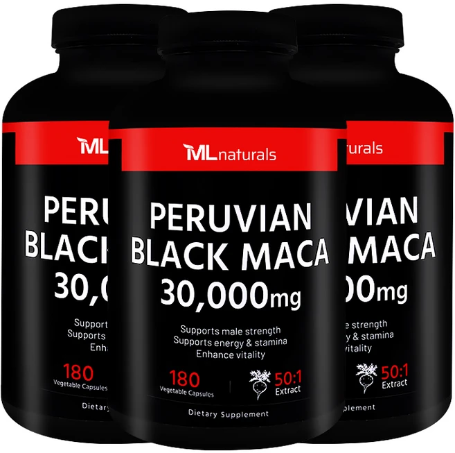 My Life [미국빠른직구] 마이라이프 내추럴스 페루비안 블랙 마카 30 000 mg, 180정, 3개 - 쿠팡