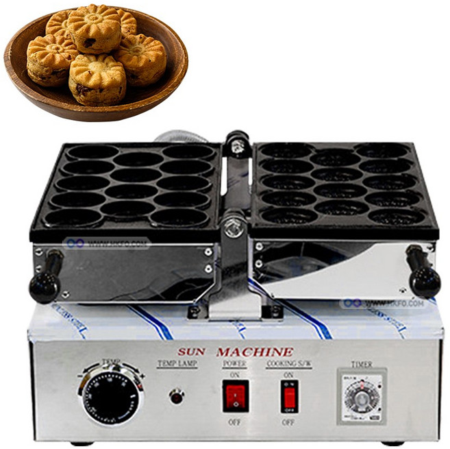 SUN 태양산업 정품 업소용 전기식 휴게소 풀빵 국화 빵 기계 14구