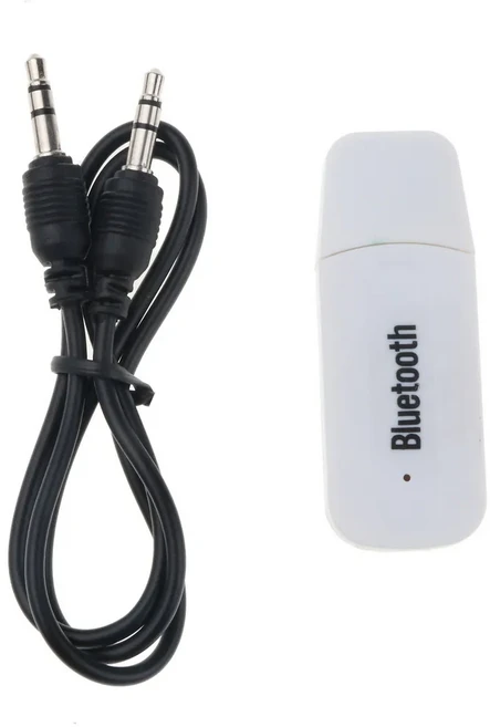 3.5mm 잭 Bluetooth 호환 오디오 수신기 스마트 폰용 스테레오 AUX RCA USB 무선 음악 어댑터, 02 WHITE
