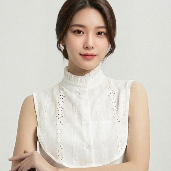 로우브 셔츠 레이어드 페이크카라 맨투맨 니트 이너 가짜카라